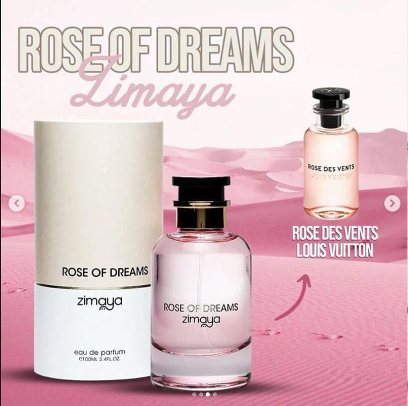 Zimaya Rose of Dreams EDP 100 ml Inspirat de LOUIS Vuitton Rose des Vents