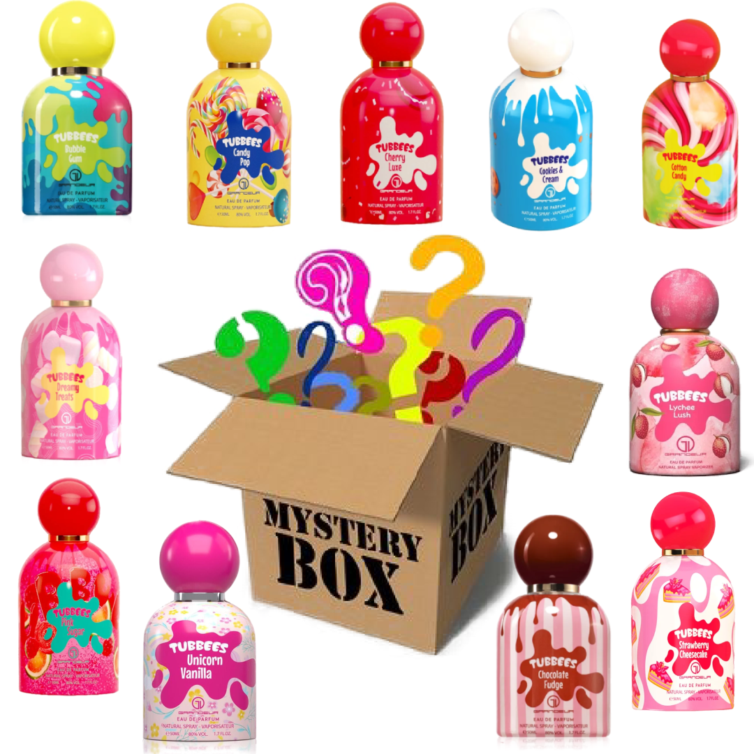Mystery Box surpriză 3 parfumuri din Colecția TUBBEES