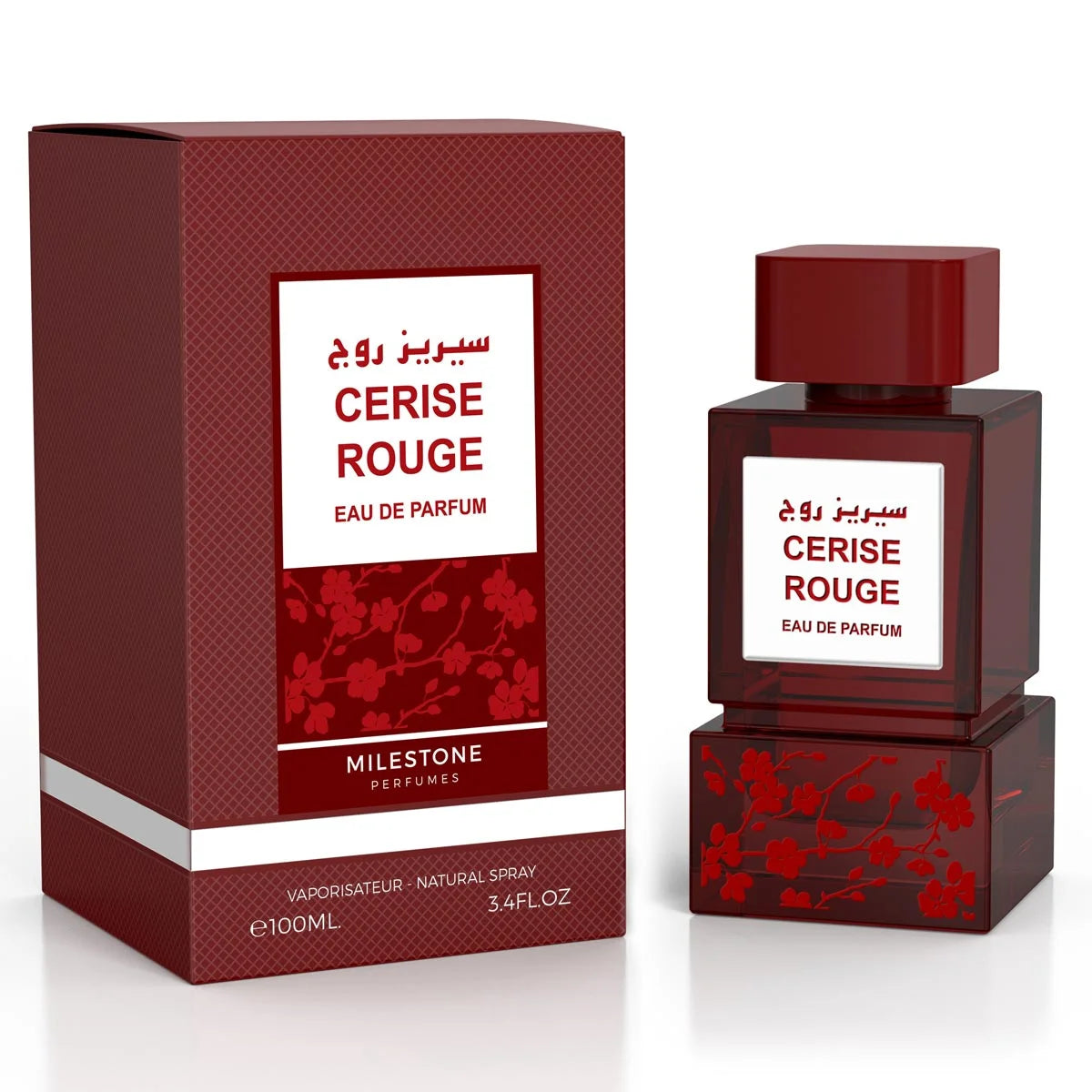 Apa de parfum Milestone Cerise Rouge, unisex, 100 ml, note de cirese negre si vanilie