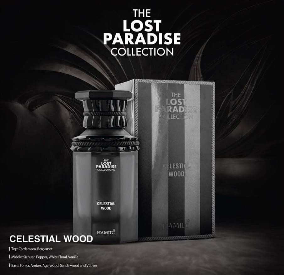 CELESTIAL WOOD Apă de Parfum Spray 100ML de la Hamidi Amestec de Condimente și Lemnuri Aromatice