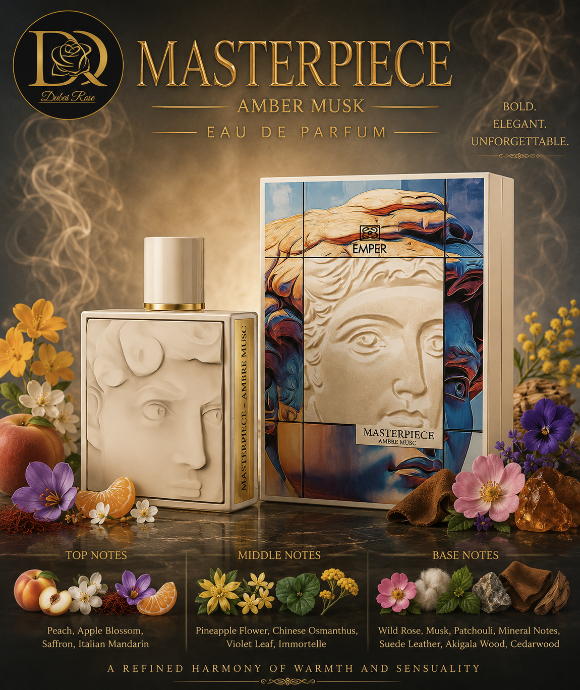 Emper Amber Musk Masterpiece, Apă de parfum, Bărbați, 100 ml