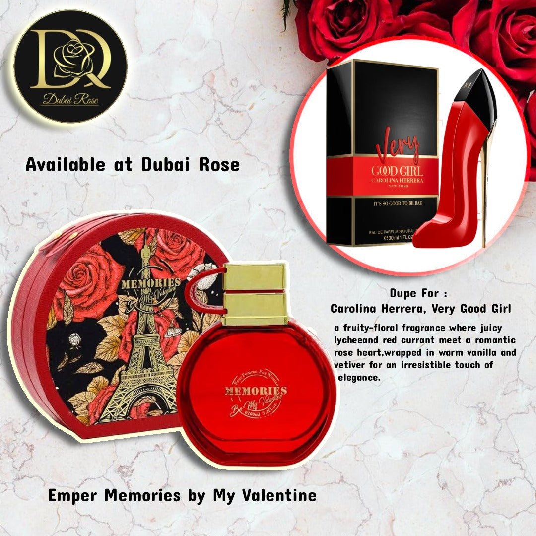 Emper Memories by My Valentine Eau de Parfum Pentru Ea 100ml Inspirat din Very Good Girl