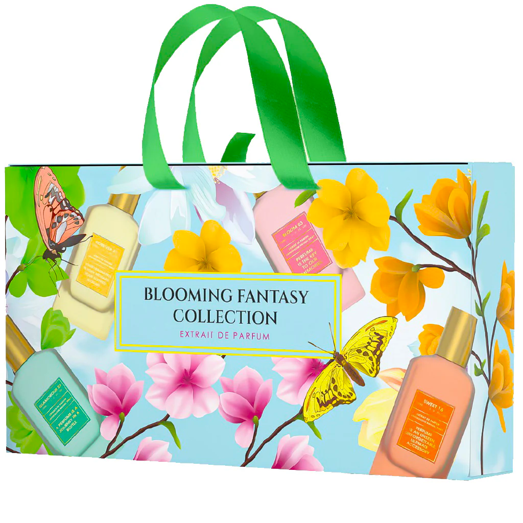 Set cadou Colecția Blooming Fantasy de – 4 x 30ml Extrait de Parfum de la Emper
