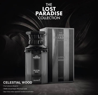 CELESTIAL WOOD Apă de Parfum Spray 100ML de la Hamidi Amestec de Condimente și Lemnuri Aromatice