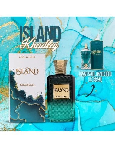 Khadlaj Perfume Extract, Island, Unisex, 100 ml (Inpirat de Le Beau Le Parfum Jean Paul Gaultier.)